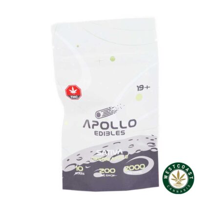 Apollo Edibles - Green Apple Shooting Stars 2000mg THC Sativa - West Coast Cannabis