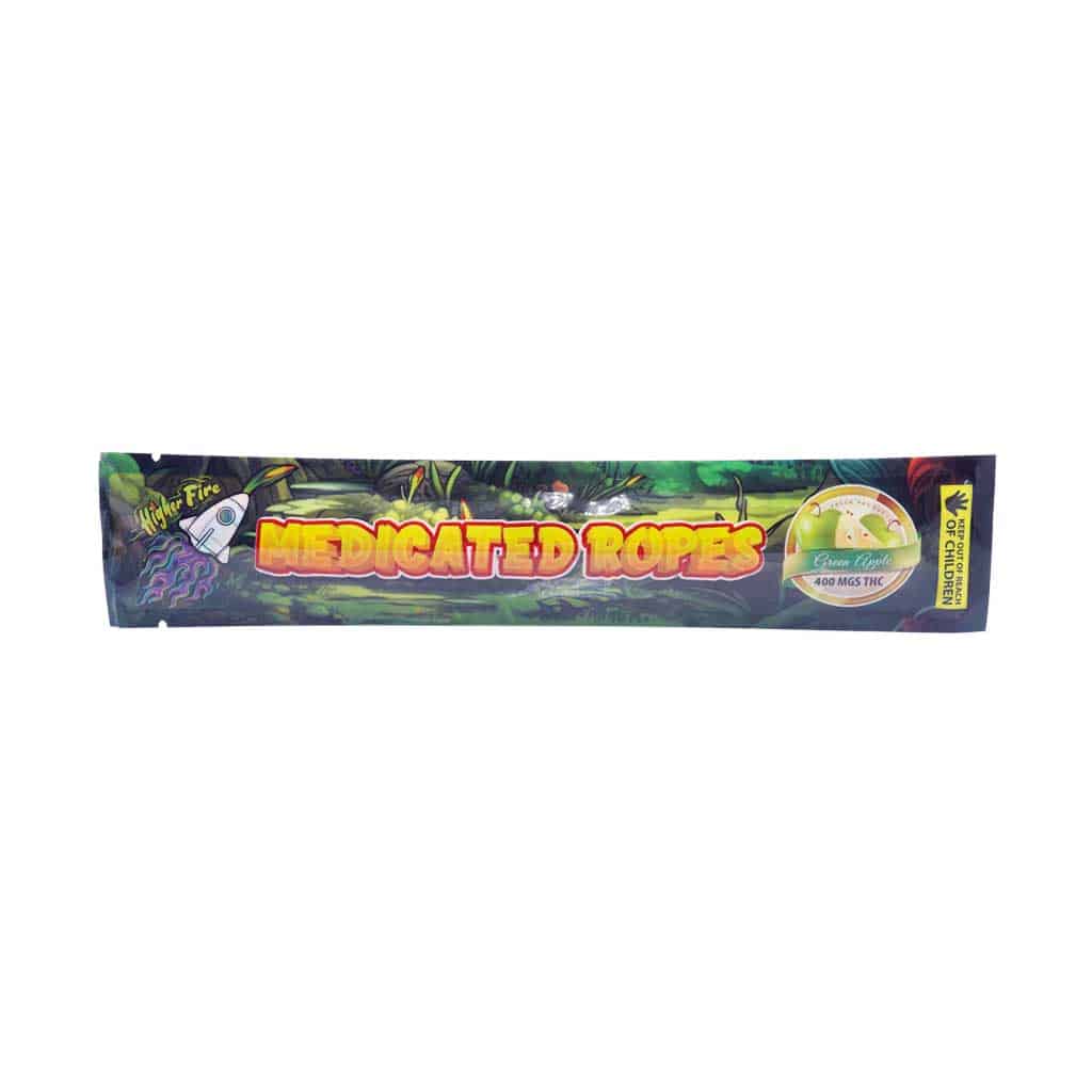 Higher Fire Extracts - Medicated Ropes - Green Apple 400MG THC - West Coast Cannabis Higher Fire Extracts - Medicated Ropes - Green Apple 400MG THC - West Coast Cannabis