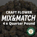 Multi Pack - Craft Flowers AAAA+ Pound - 4 x Quarter Pound - West Coast Cannabis