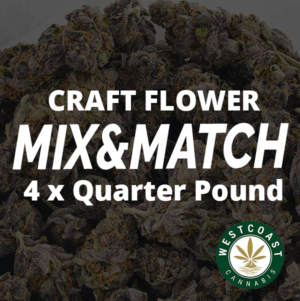 Multi Pack - Craft Flowers AAAA+ Pound - 4 x Quarter Pound - West Coast Cannabis Multi Pack - Craft Flowers AAAA+ Pound - 4 x Quarter Pound - West Coast Cannabis