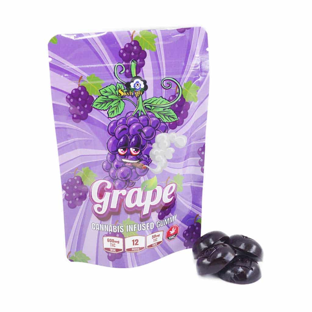 Sky High Edibles - Grape Gummy 600mg THC - West Coast Cannabis Sky High Edibles - Grape Gummy 600mg THC - West Coast Cannabis