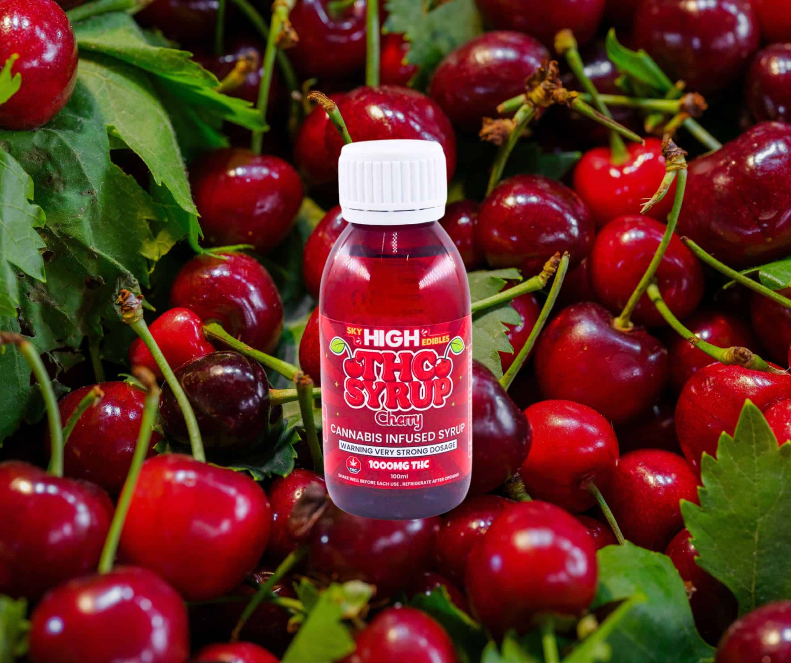 Sky High Syrup – Cherry 1000mg THC - Image 1