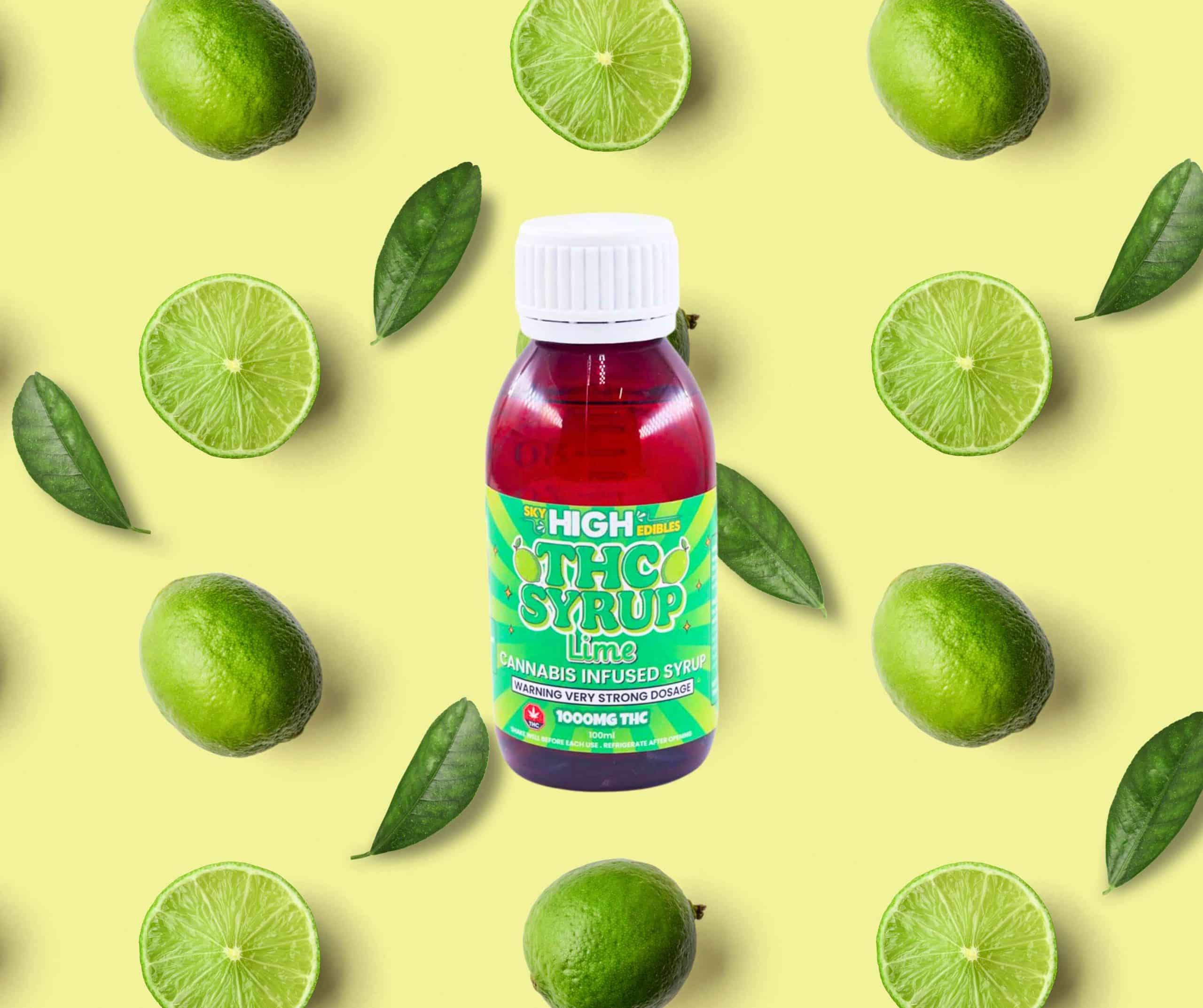 Sky High Syrup – Lime 1000mg THC - Image 1