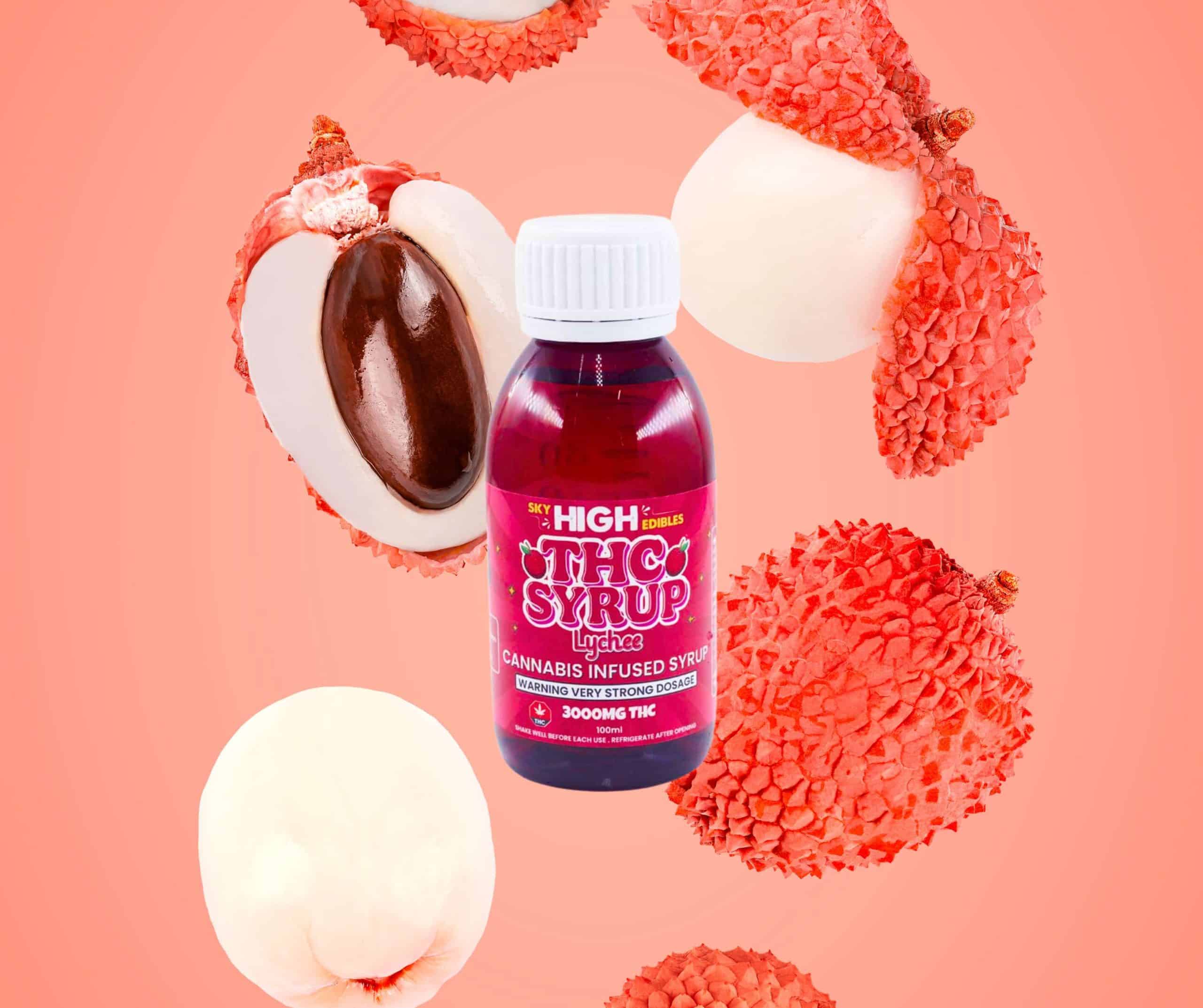 Sky High Syrup – Lychee 3000mg THC - Image 1
