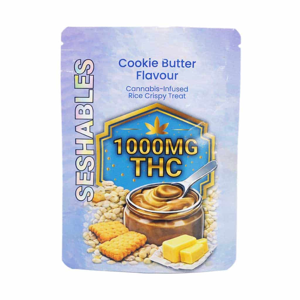 Seshables Rice Crispy – Cookie Butter 1000mg THC - Image 1