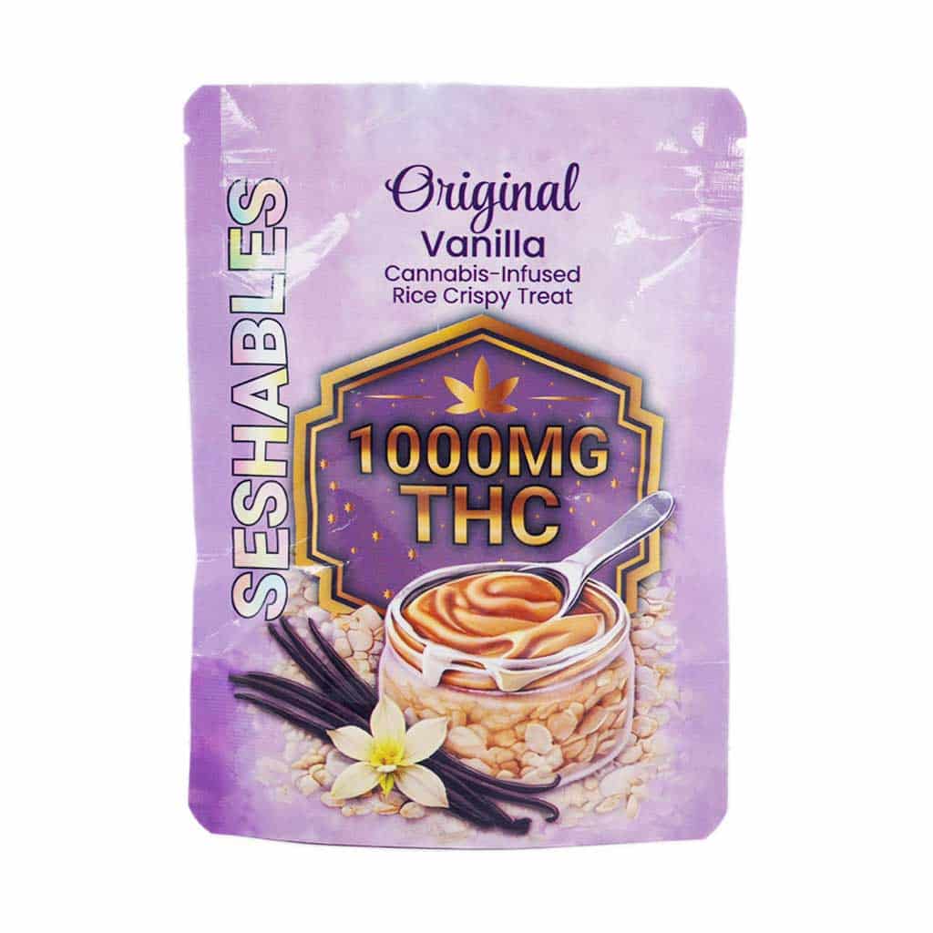 Seshables Rice Crispy – Original Vanilla 1000mg THC - Image 1