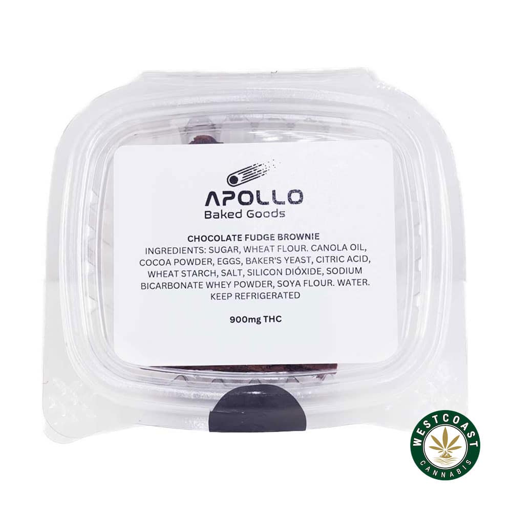 Apollo Baked Goods – Chocolate Fudge Brownie – 900mg THC - Image 1