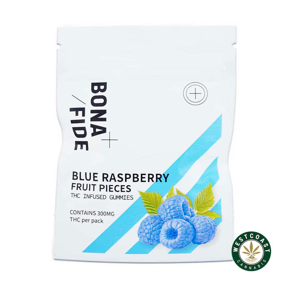 Bonafide – Blue Raspberry Fruit Pieces 300mg THC - Image 1