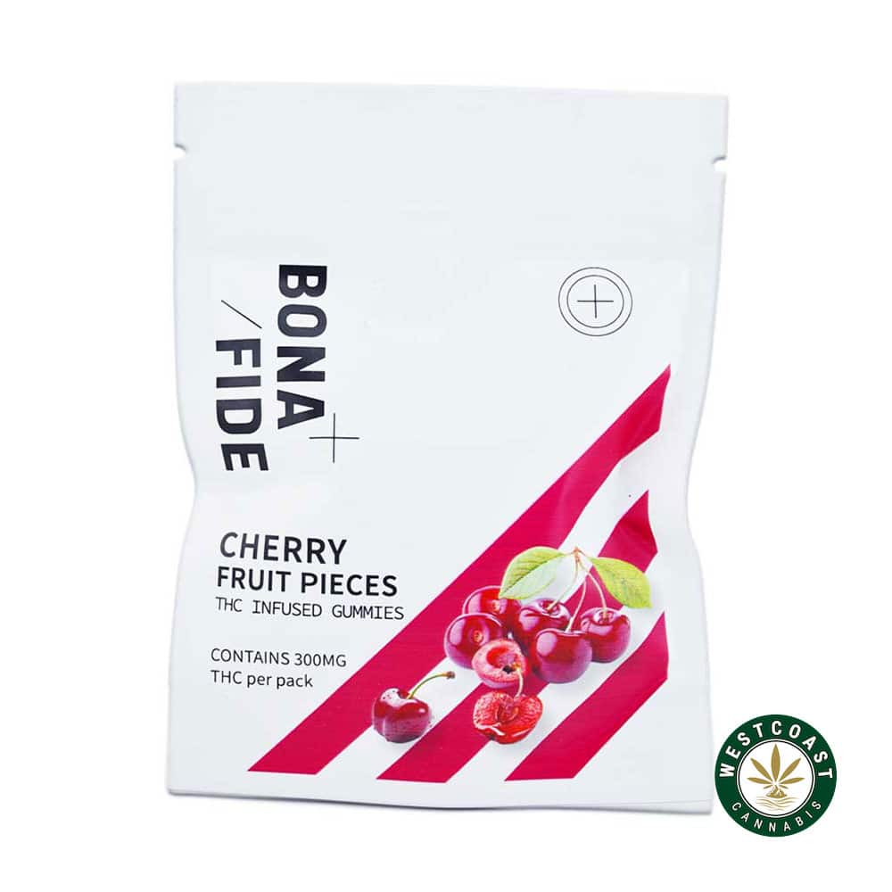 Bonafide – Cherry Fruit Pieces 300mg THC - Image 1
