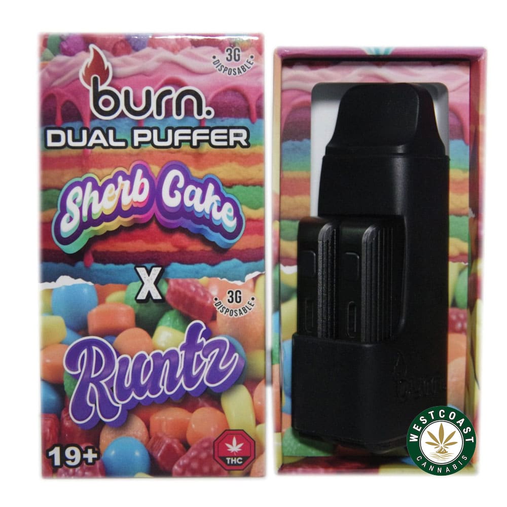 Burn Extracts – Dual 3 Gram Puffer – Sherb Cake x Runtz (3 Grams + 3 Gram) - Image 1