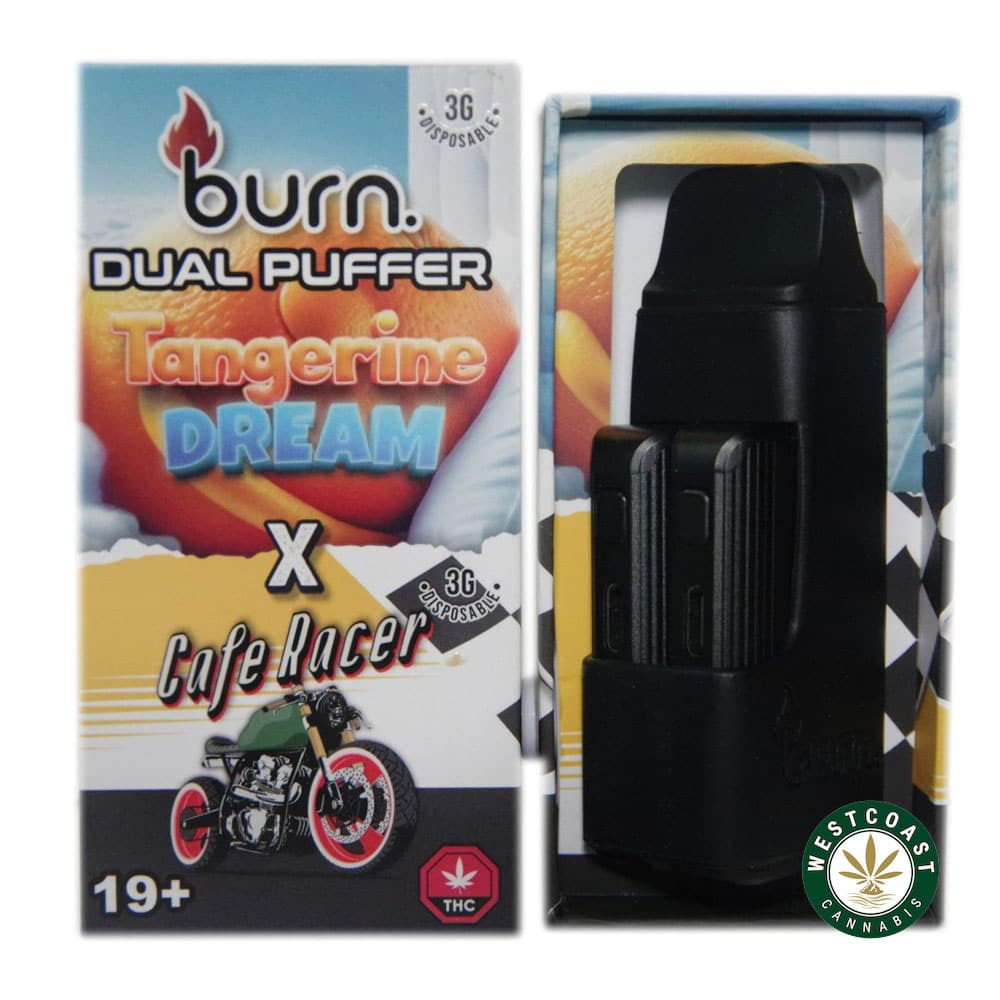 Burn Extracts – Dual 3 Gram Puffer – Tangerine Dream + Cafe Racer (3 Grams + 3 Gram) - Image 1