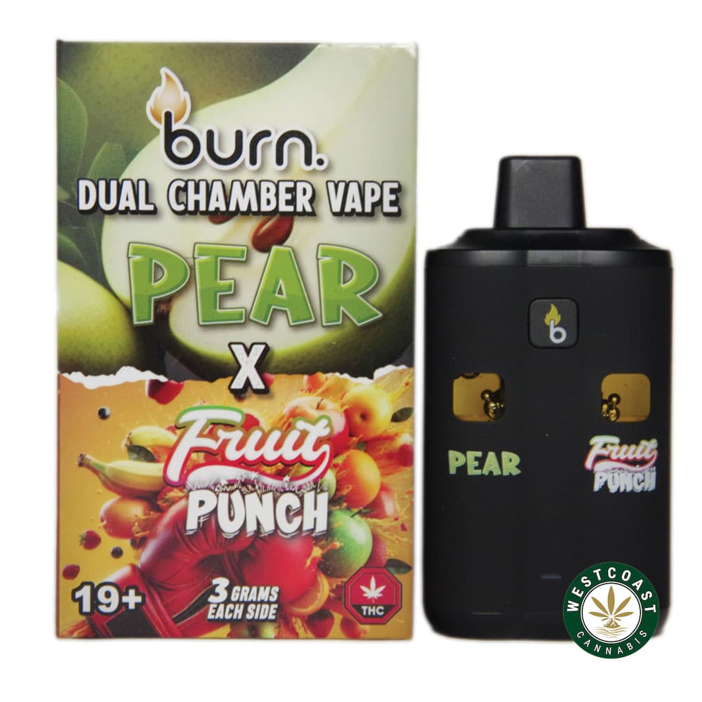 Burn Extracts – Dual Chamber Disposable Vape – Pear + Fruit Punch (3+3 Gram) - Image 1