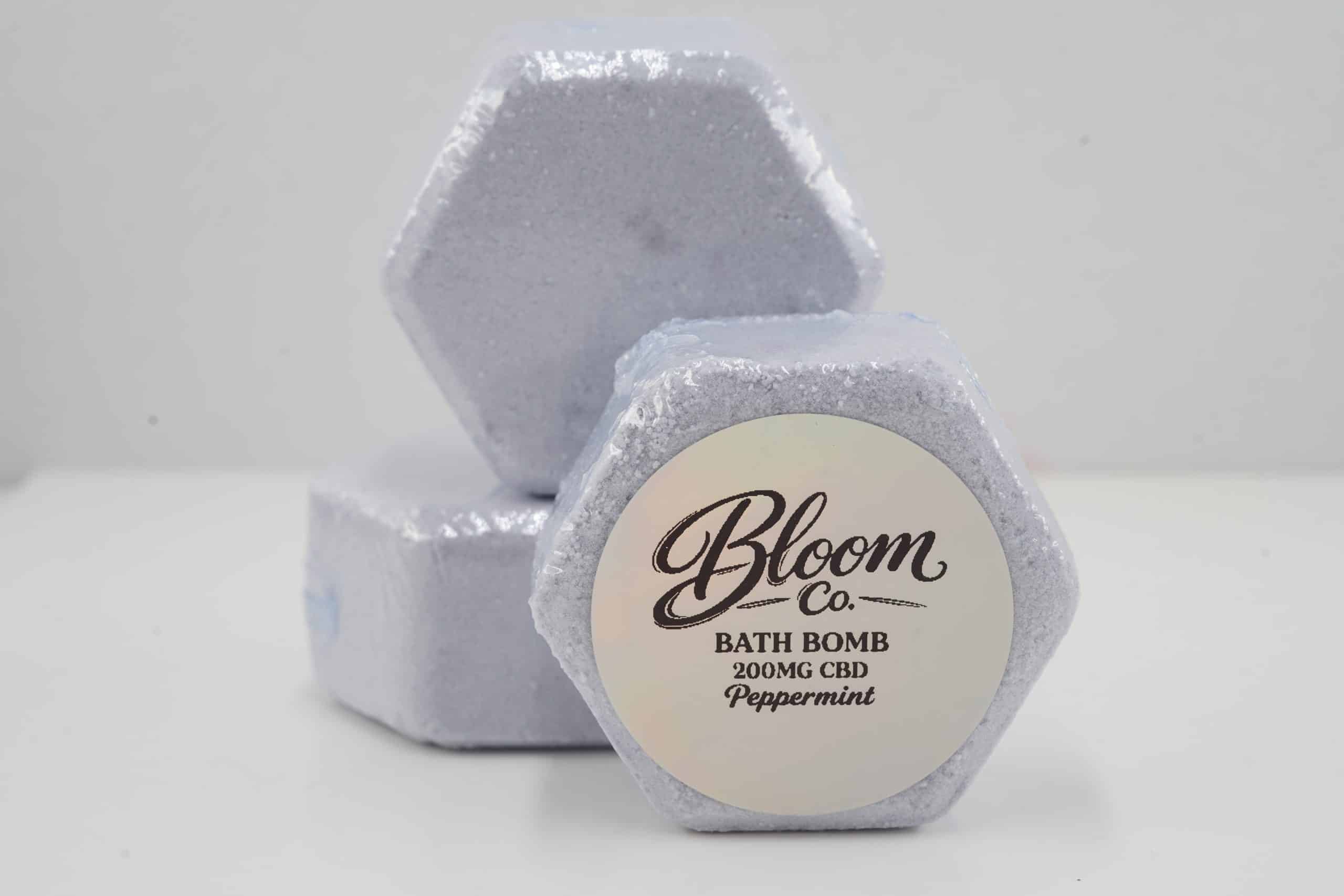 Bloom Co. – Peppermint Bathbomb – 200MG CBD - Image 1