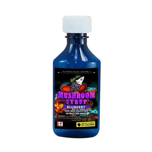 Higher Fire Extracts – Mushroom Syrup – Blueberry 3000mg Psilocybin - Image 1