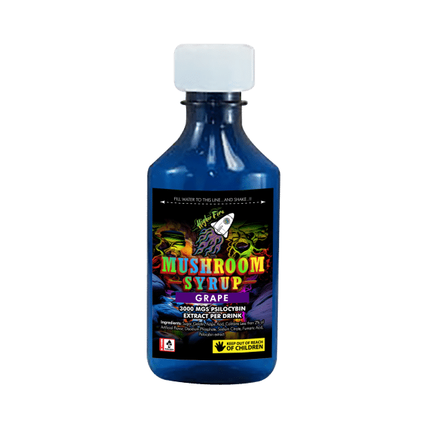 Higher Fire Extracts – Mushroom Syrup – Grape 3000mg Psilocybin - Image 1