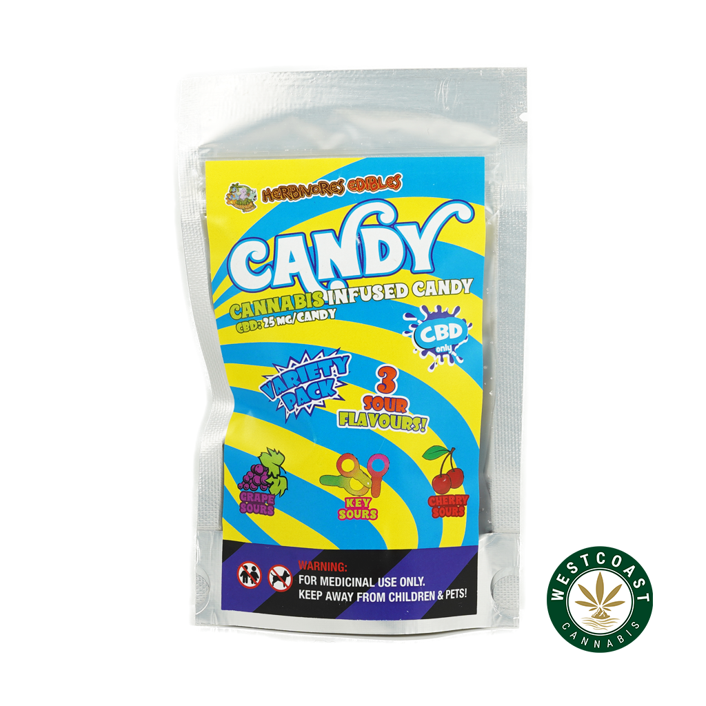 Herbivore Edibles – Sours Candy Variety Pack (CBD) - Image 1