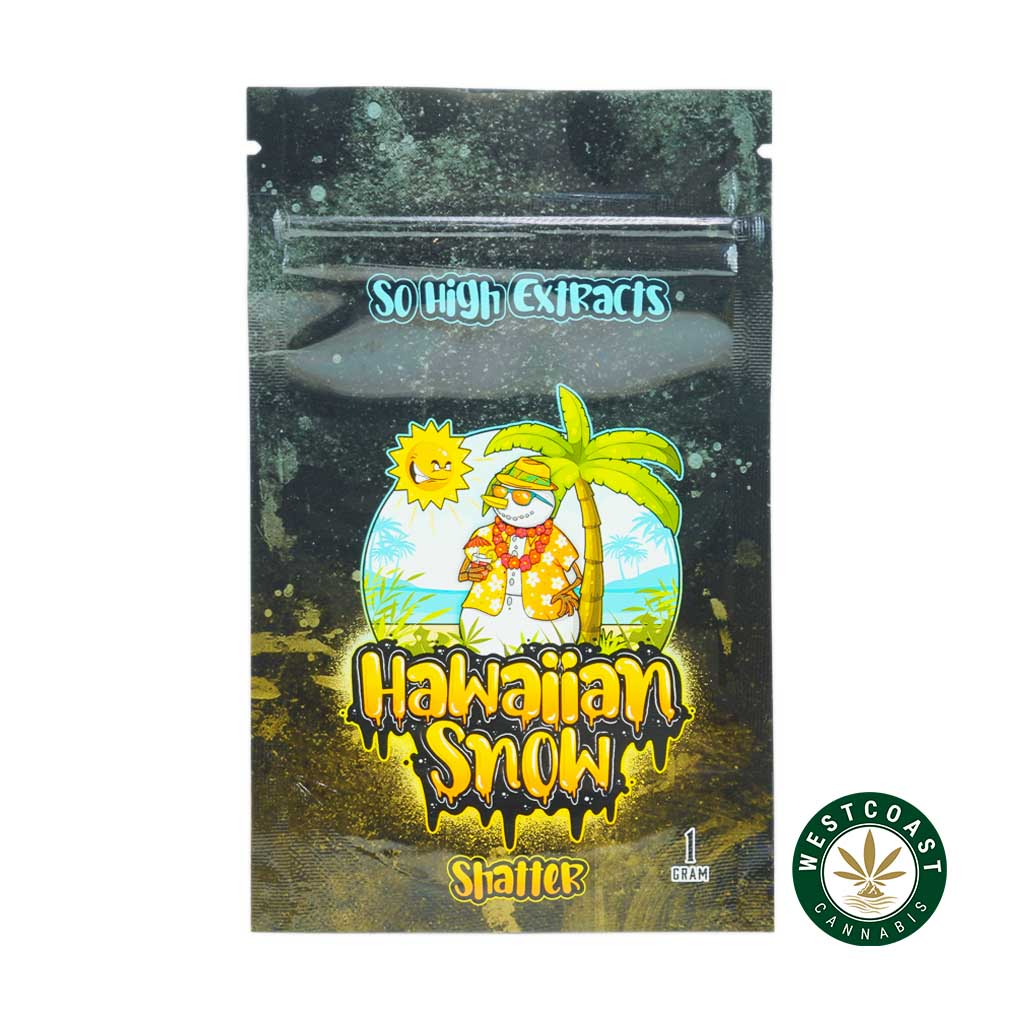 So High Extracts Premium Shatter – Hawaiian Snow - Image 1