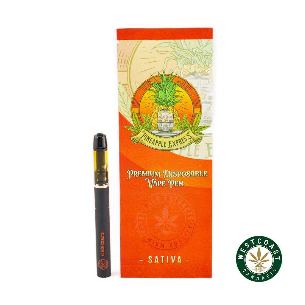 So High Extracts Disposable Pen – Pineapple Express 1ML (Sativa) - Image 1