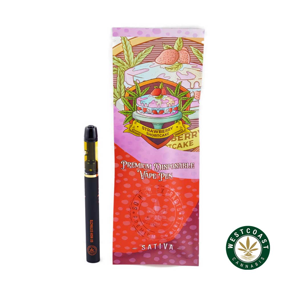So High Extracts Disposable Pen – Strawberry Shortcake 1ML (Sativa) - Image 1