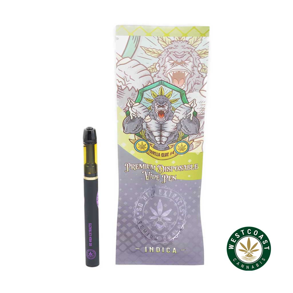 So High Extracts Disposable Pen – Gorilla Glue #4 1ML (Indica) - Image 1