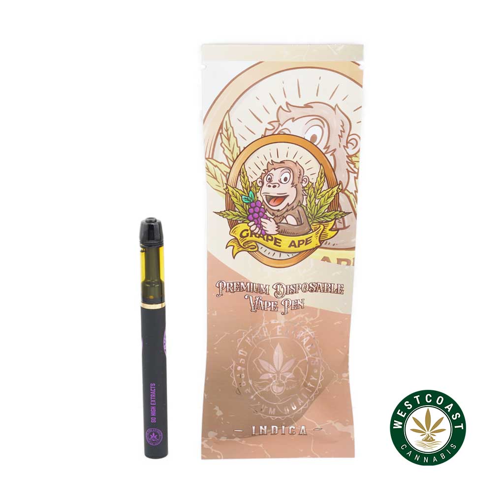 So High Extracts Disposable Pen – Grape Ape 1ML (Indica) - Image 1