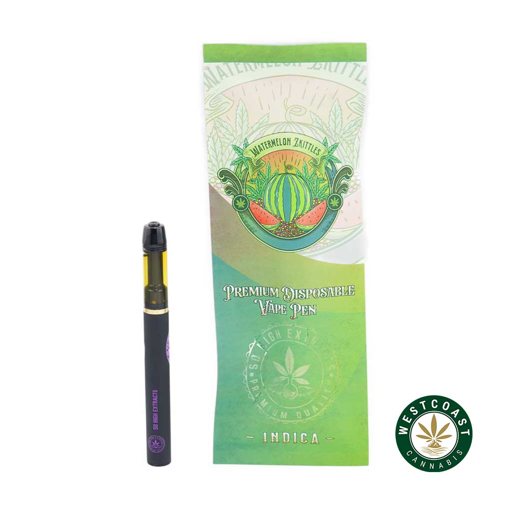 So High Extracts Disposable Pen – Watermelon Zkittles 1ML (Indica) - Image 1