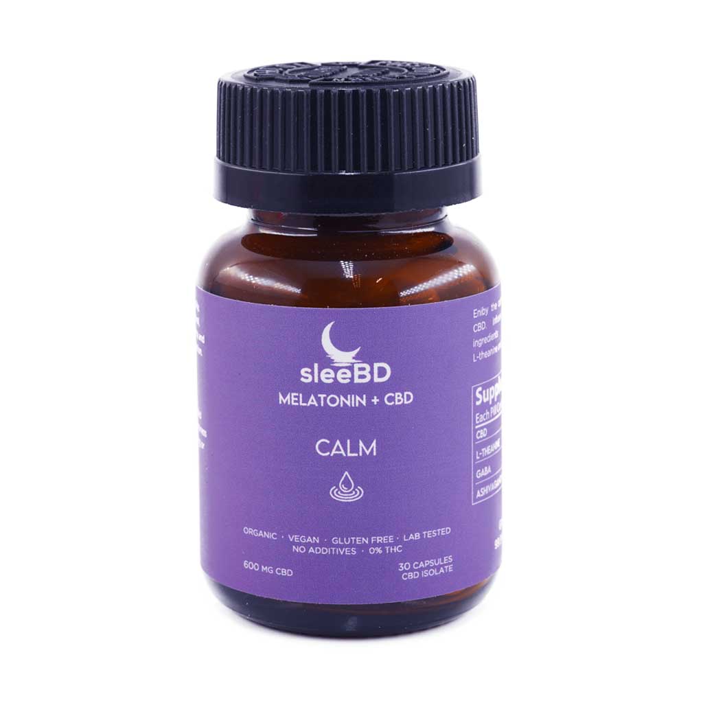 SleeBD – Calm Capsules – 600mg CBD - Image 1