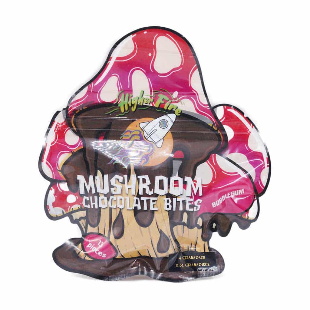 Higher Fire Extract – Mushroom Chocolate Bites – Bubblegum 4000mg - Image 1