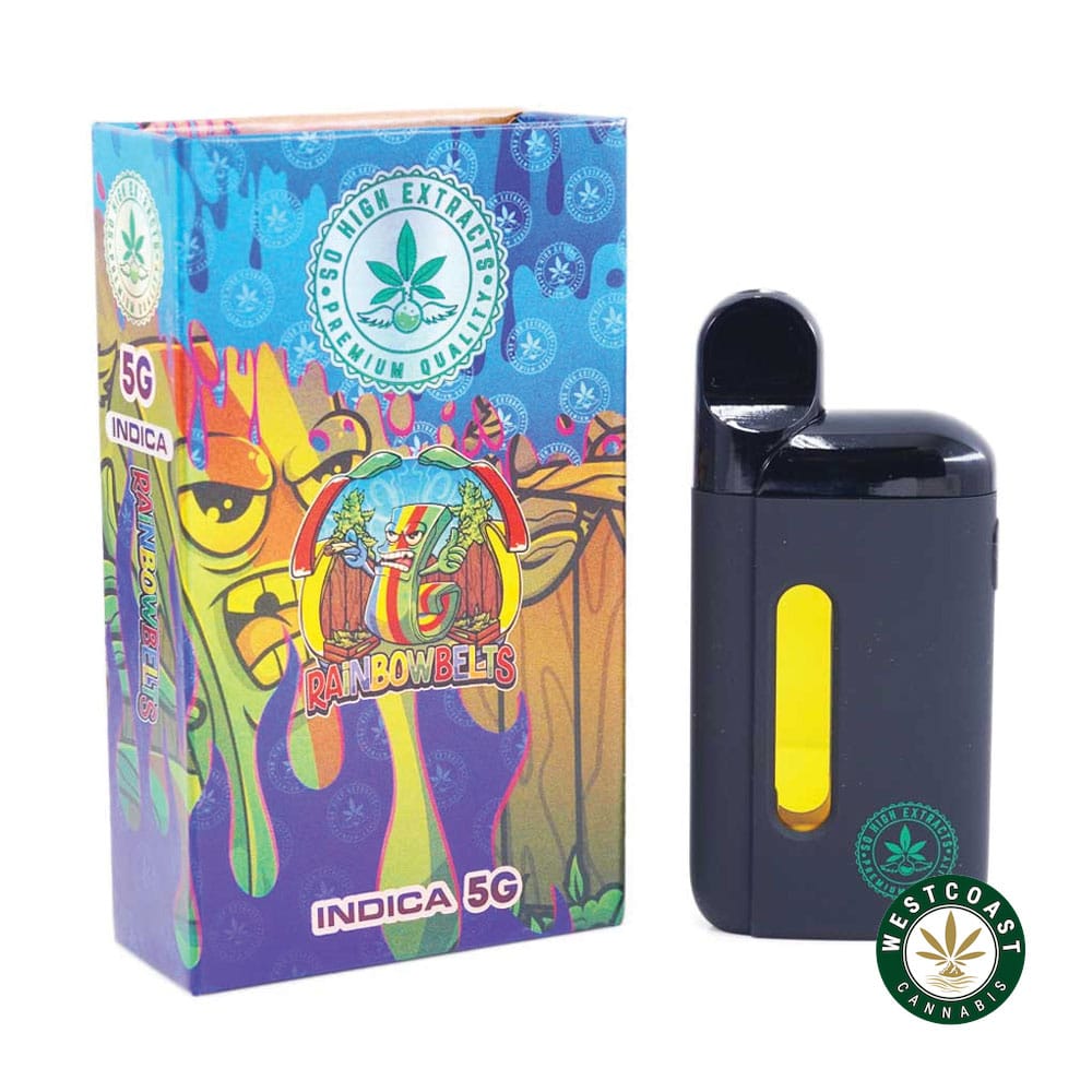 So High Extracts Disposable Pen – Rainbow Belts 5ML (Indica) - Image 1