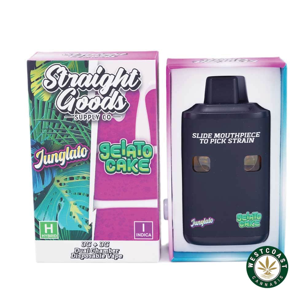 Straight Goods – Dual Chamber Vape – Junglato + Gelato Cake (3 Grams + 3 Grams) - Image 1