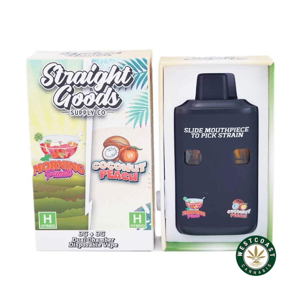 Straight Goods – Dual Chamber Vape – Morning Punch + Coconut Punch (3 Grams + 3 Grams) - Image 1