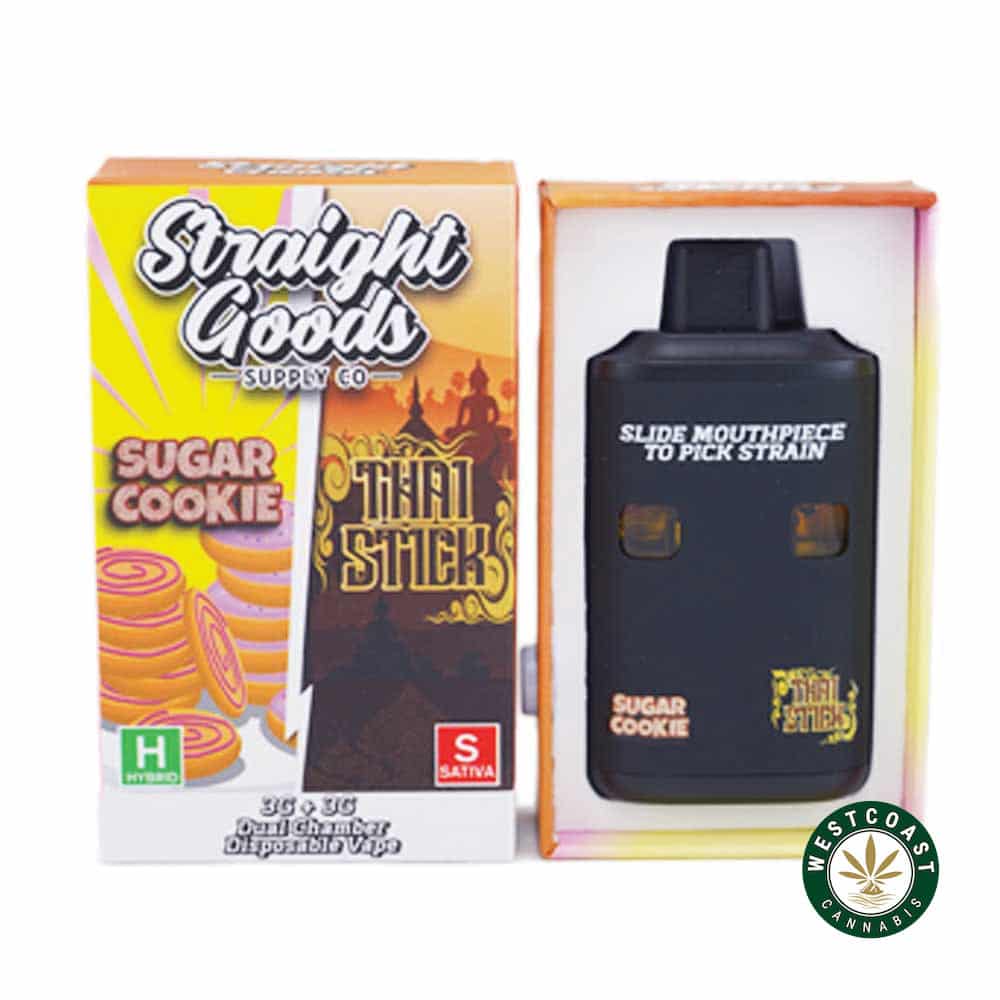 Straight Goods – Dual Chamber Vape – Sugar Cookies + Thai Stick(3 Grams + 3 Grams) - Image 1
