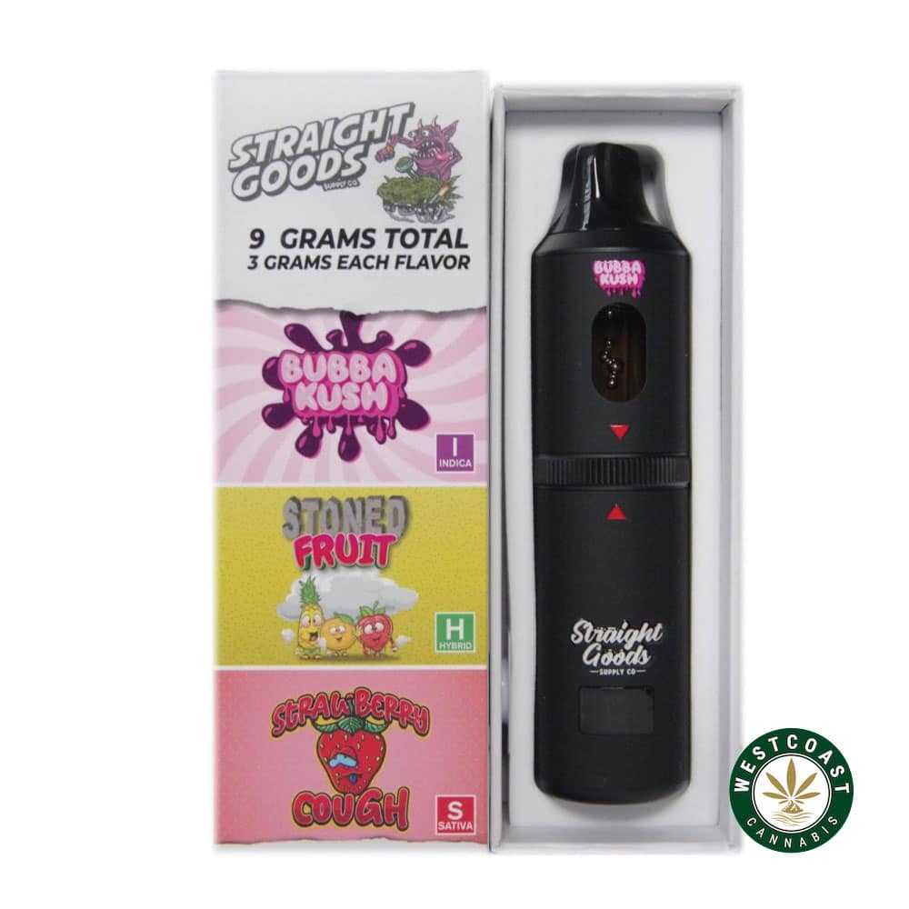 Straight Goods – Triple Chamber Vape – Northern Lights + Pie Face + Tangerine Haze (3 Grams + 3 Grams + 3 Gram) - Image 1