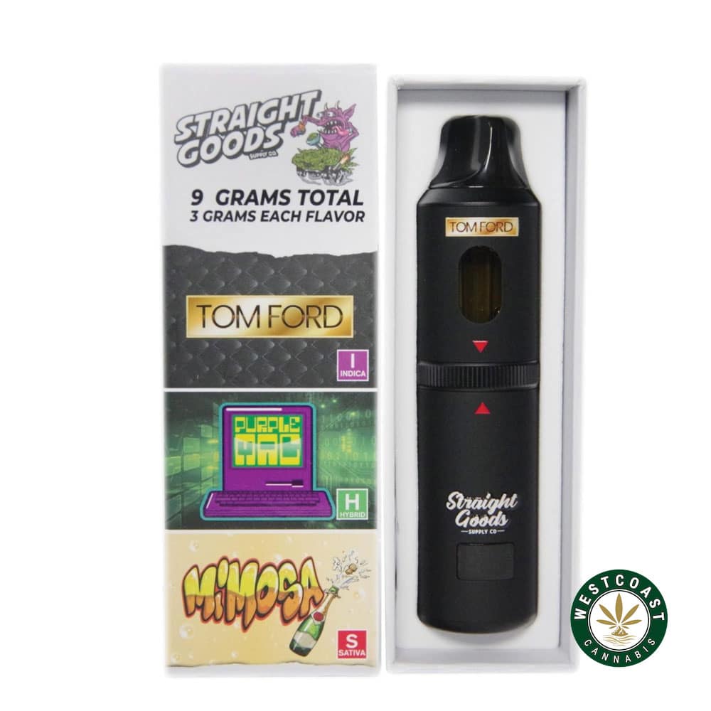 Straight Goods – Triple Chamber Vape – Tom Ford + Purple Mac + Mimosa (3 Grams + 3 Grams + 3 Gram) - Image 1
