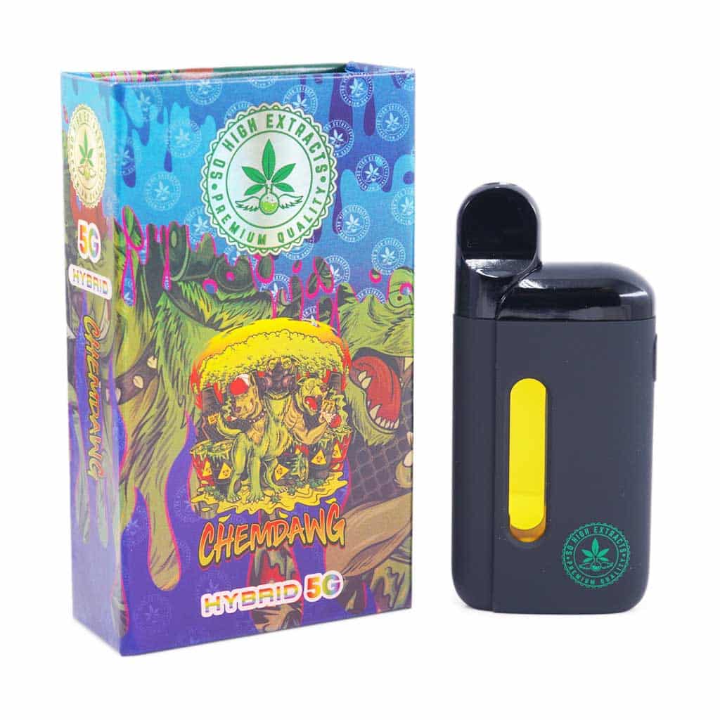 So High Extracts Disposable Pen – Chemdawg 5ML (Hybrid) - Image 1