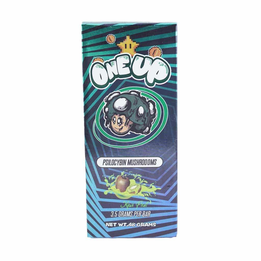 One Up – Psilocybin Mushrooms – Kiwi Fruit 3.5G Chocolate - Image 1