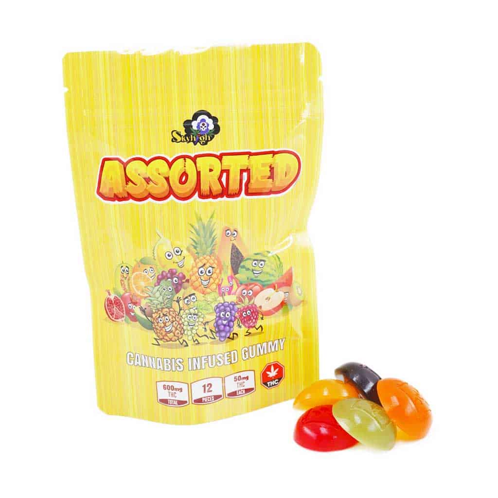 Sky High Edibles – Assorted I Gummy 600mg THC - Image 1