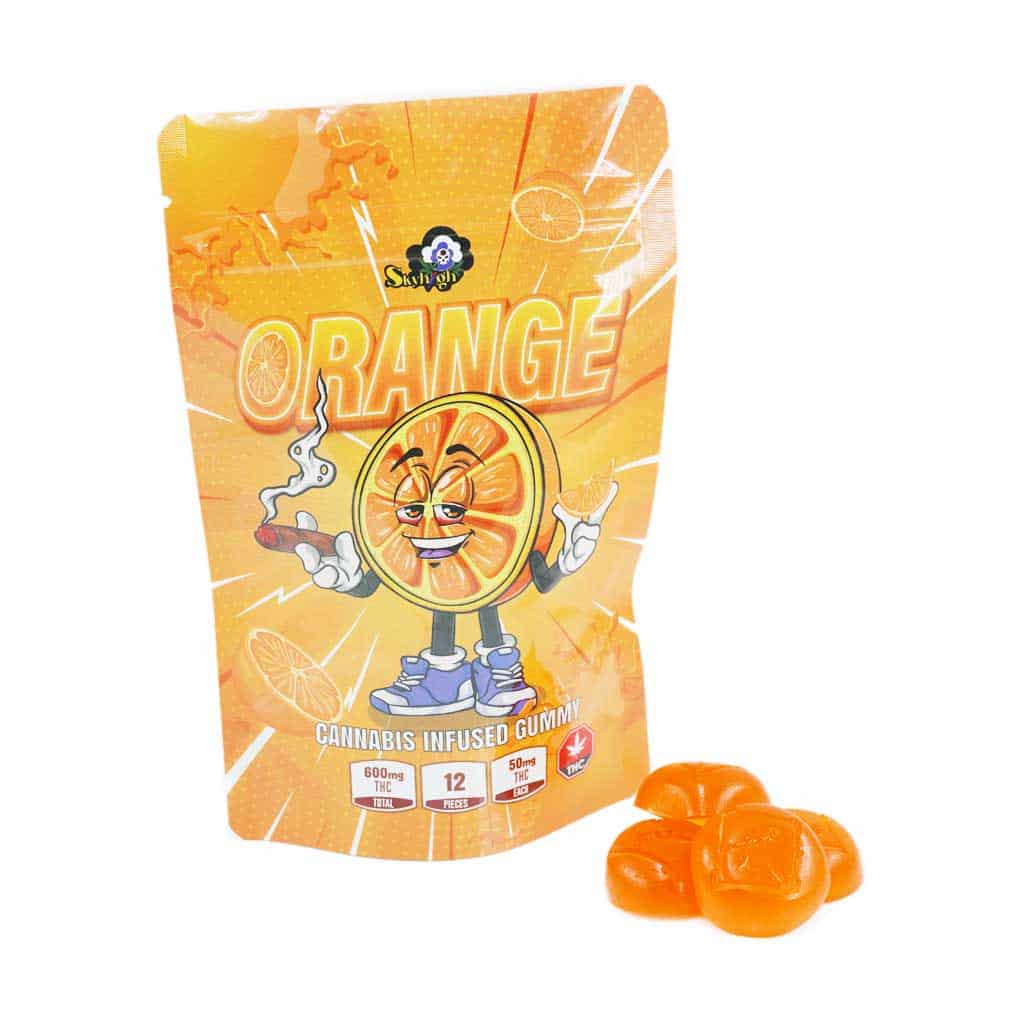 Sky High Edibles – Orange Gummy 600mg THC - Image 1