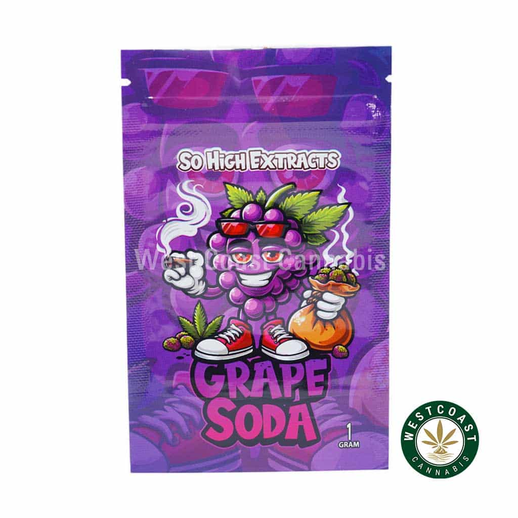 So High Extracts Premium Shatter – Grape Soda - Image 1