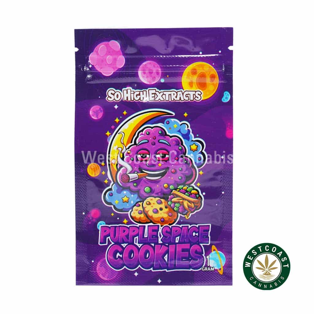 So High Extracts Premium Shatter – Purple Space Cookies - Image 1