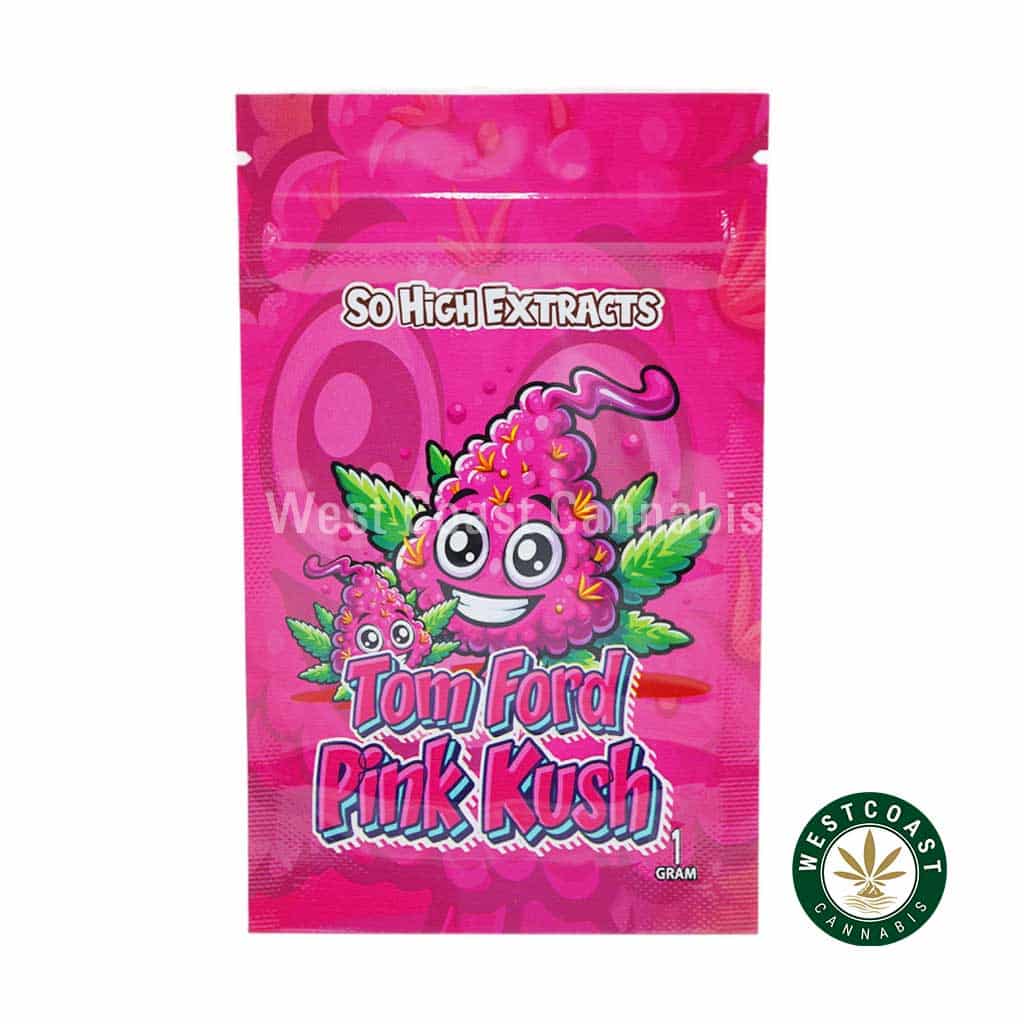 So High Extracts Premium Shatter – Tom Ford Pink Kush - Image 1