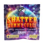 Higher Fire Extracts – Shatter Gummy Cubes – Grape 2500mg THC