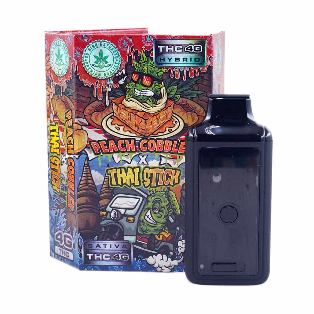 So High Extracts – Dual Chamber Pen – Peach Cobbler + Thai Stick (4 Grams + 4 Grams) - Image 1