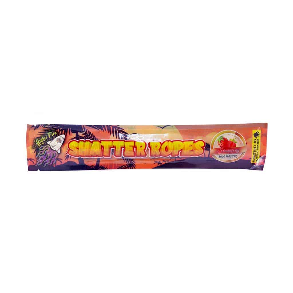 Higher Fire Extracts – Shatter Ropes – Strawberry 3000MG THC - Image 1