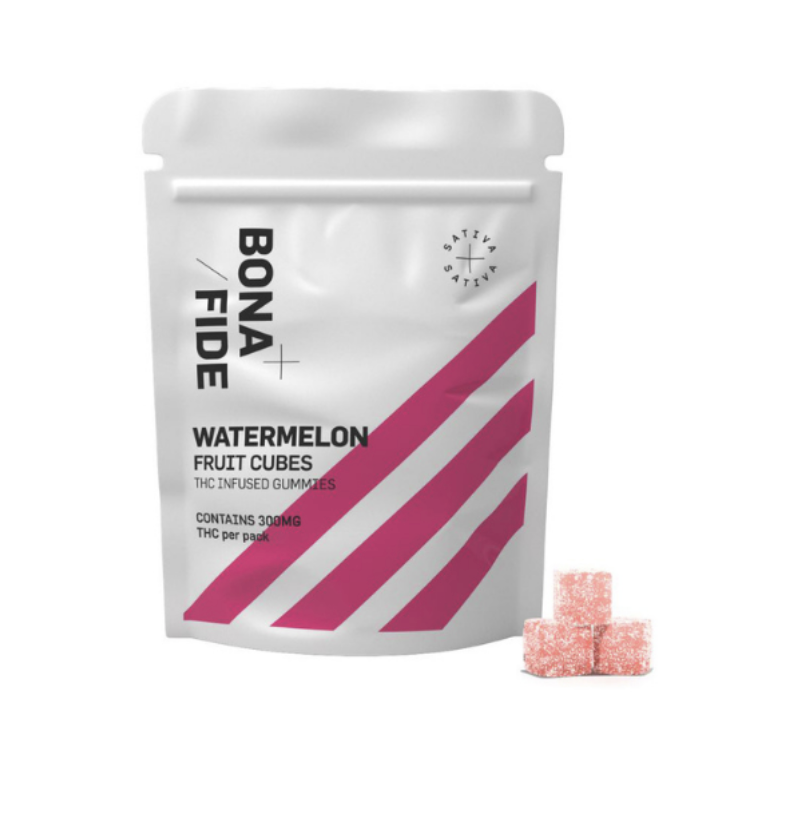 Bonafide – Watermelon Fruit Pieces 300mg THC (Sativa) - Image 1
