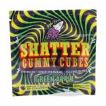 Higher Fire Extracts – Shatter Gummy Cubes – Green Apple 2500mg THC