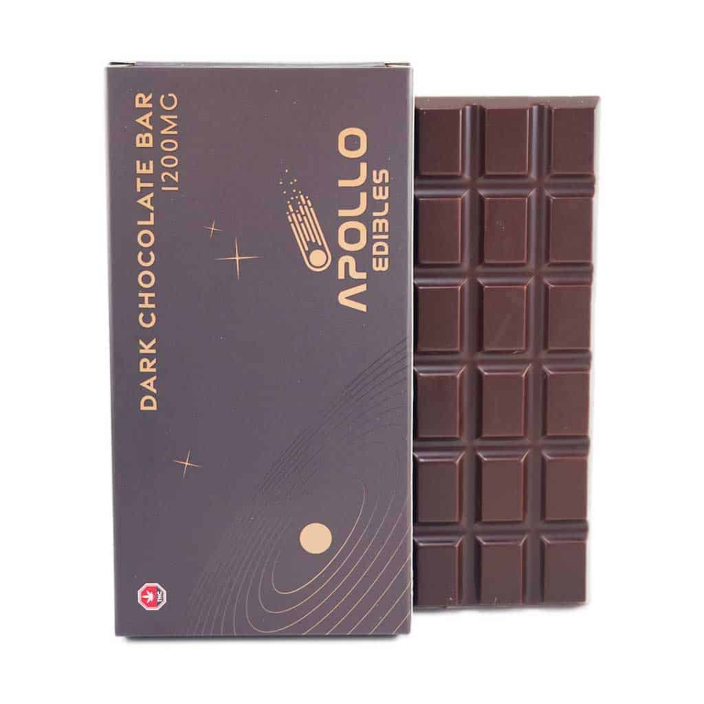Apollo Edible Chocolates – Dark Chocolate Bar – 1200MG THC - Image 1