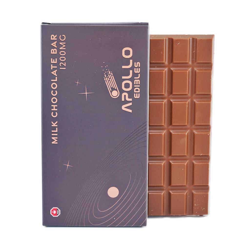 Apollo Edible Chocolates – Milk Chocolate Bar – 1200MG THC - Image 1