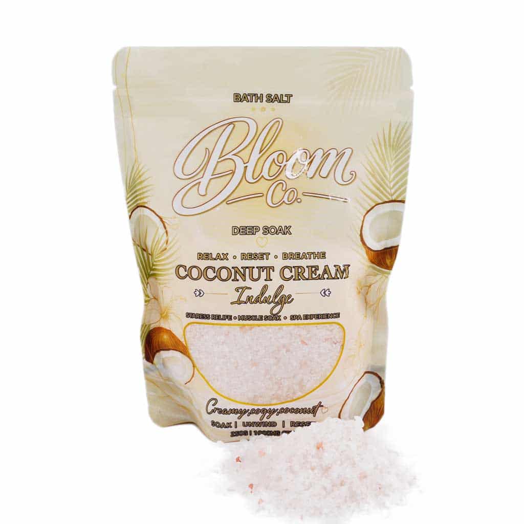 Bloom Co. – Coconut Cream Bath Salts – 1000MG CBD - Image 1