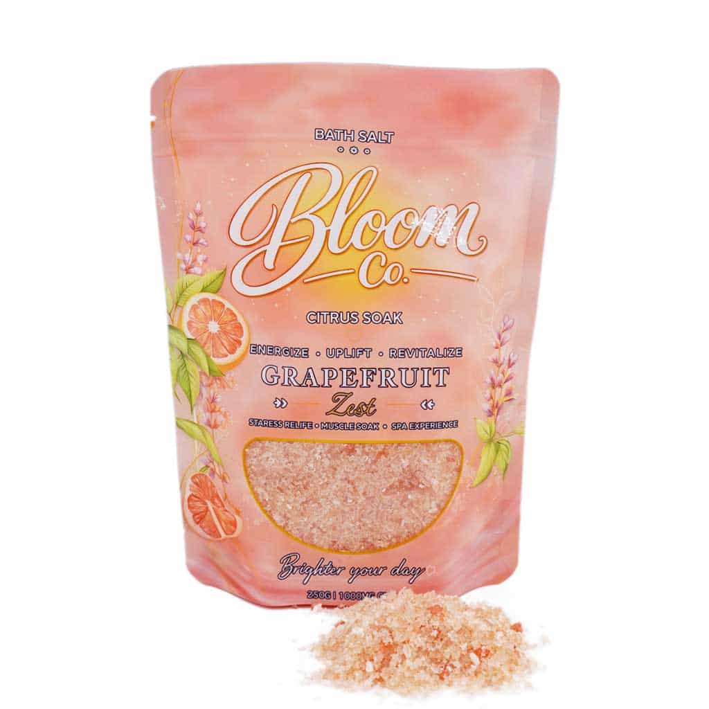Bloom Co. – Grapefruit Bath Salts – 1000MG CBD - Image 1